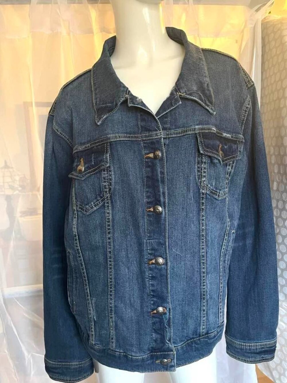 Torrid Jean Jacket Blue Stretch Denim Classic Trucker 3X